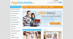 Desktop Screenshot of fotogeschenke.de